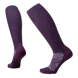 Smartwool Ski Zero Cushion Extra Stretch OTC Sock Women's in Purple Iris